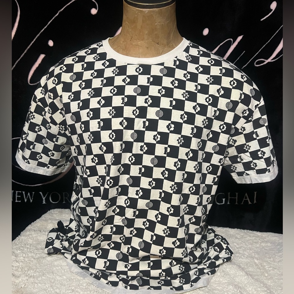 Purple Brand Checker Monogram Shirt